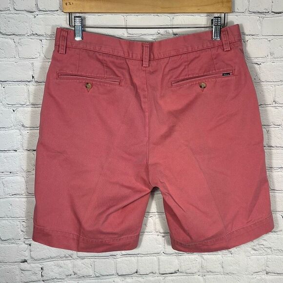 Polo Ralph Lauren Mens Khaki Classic Fit 9” Shorts size 32 Pink - Picture 4 of 9